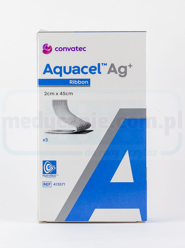 Aquacel Ag Plus 2*45cm Bandage mit Silber 1Stk